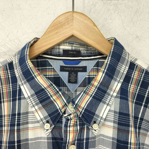 トミーヒルフィガー TOMMY HILFIGER チェック BD半袖シャツ メンズ import:L