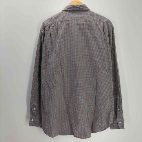 ポロバイラルフローレン Polo by RALPH LAUREN 90S STANTON CLASSIC FIT ポニー 刺繍 襟芯 L/S レギュラーカラー マドラスチェック シャツ ビックサイズ メンズ import:XL