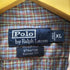 ポロバイラルフローレン Polo by RALPH LAUREN 90S STANTON CLASSIC FIT ポニー 刺繍 襟芯 L/S レギュラーカラー マドラスチェック シャツ ビックサイズ メンズ import:XL