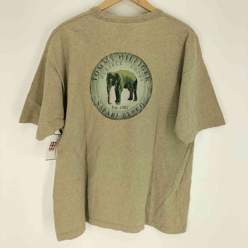 トミーヒルフィガー TOMMY HILFIGER 90S USA製 両面プリント クルーネックTシャツ メンズ import:XL