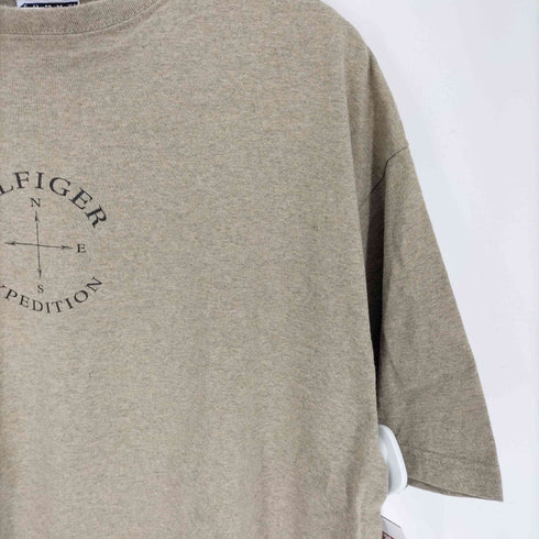 トミーヒルフィガー TOMMY HILFIGER 90S USA製 両面プリント クルーネックTシャツ メンズ import:XL