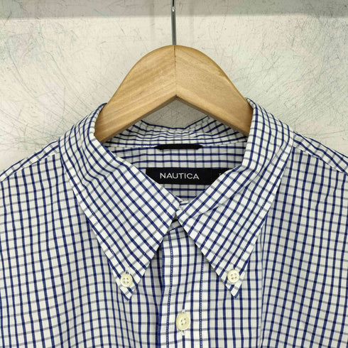 ノーティカ NAUTICA 80’S two-ply cotton チェック BDシャツ メンズ import:L