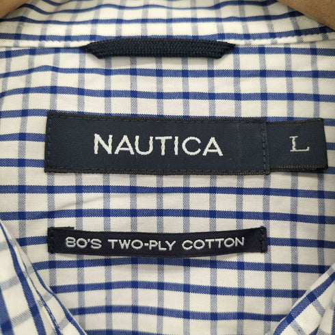 ノーティカ NAUTICA 80’S two-ply cotton チェック BDシャツ メンズ import:L