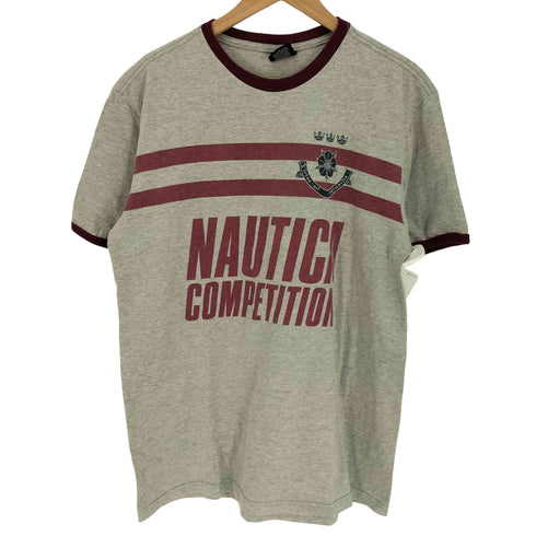 ノーティカ NAUTICA USA製 リンガーTシャツ メンズ import:M