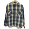 ビッグマック BIG MAC 70S 単色タグ L/S 襟芯 マドラスチェック ヘビー フランネル ボックス シャツ メンズ import:XL