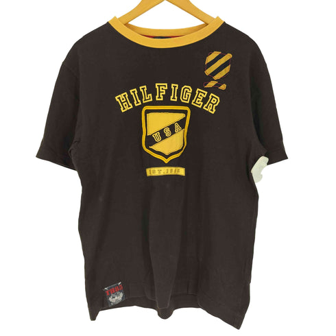 トミーヒルフィガー TOMMY HILFIGER バイカラー クルーネックTシャツ メンズ import:L
