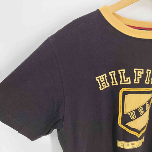 トミーヒルフィガー TOMMY HILFIGER バイカラー クルーネックTシャツ メンズ import:L