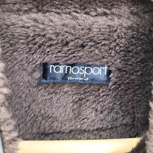 ラモスポーツ ramosport 裏地ファー 胡桃ボタン スタンドネック セミロング コート レディース JPN:2