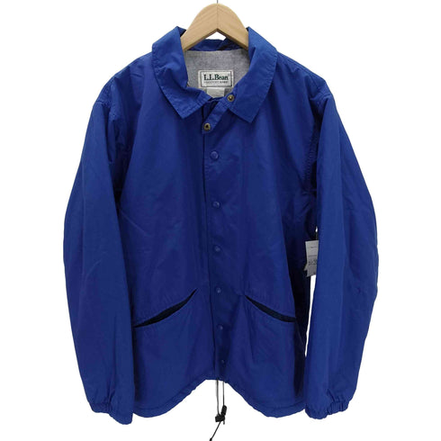 エルエルビーン L.L.Bean FREEPORT MAINE 80-90S USA製 裏地 フリース チンスト 付き ナイロン コーチ ジャケット ブルゾン 裾ドローコード ロイヤルブルー メンズ