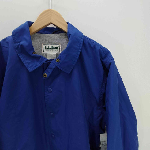 エルエルビーン L.L.Bean FREEPORT MAINE 80-90S USA製 裏地 フリース チンスト 付き ナイロン コーチ ジャケット ブルゾン 裾ドローコード ロイヤルブルー メンズ
