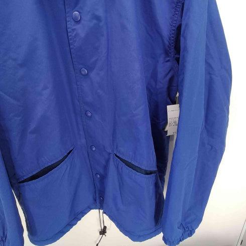 エルエルビーン L.L.Bean FREEPORT MAINE 80-90S USA製 裏地 フリース チンスト 付き ナイロン コーチ ジャケット ブルゾン 裾ドローコード ロイヤルブルー メンズ