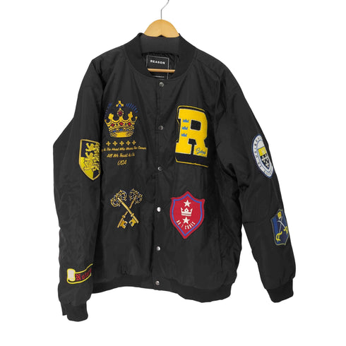 REASON CLOTHING ワッペン 中綿 ジャケット メンズ 2XL