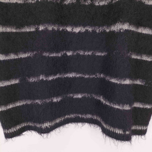 サンローランパリ SAINT LAURENT PARIS Interrupted Striped Mohair Blend Pullover メンズ import:S