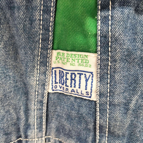 リバティオーバーオールズ LIBERTY OVERALLS デニムオーバーオール メンズ 36/30