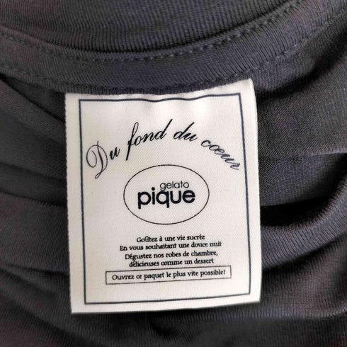 ジェラートピケ gelato pique COOLレーヨンロゴワンピース レディース ONE SIZE