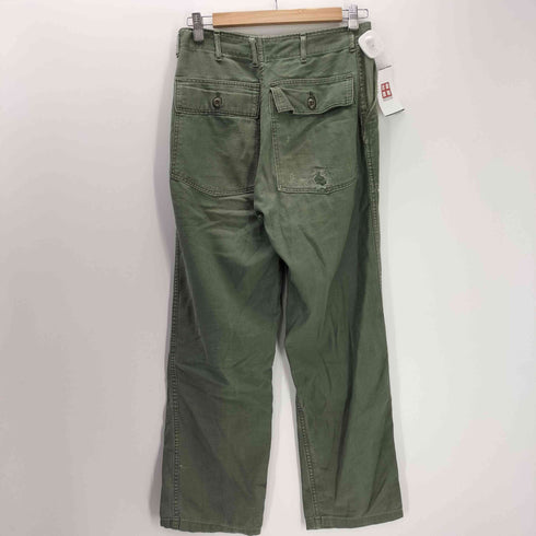 ユーエスアーミー U.S. ARMY 70S TROUSERS SATEEN TYPE1 米軍 実軍 ミリタリー ベイカー パンツ アーミー トラウザー TALON ジップ 1970年会計 メンズ 32×31