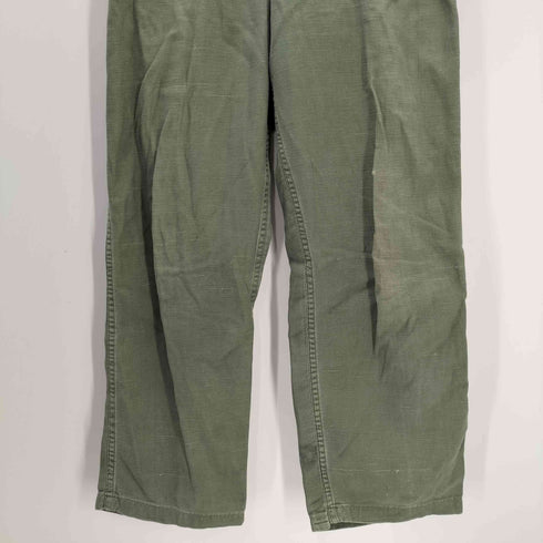 ユーエスアーミー U.S. ARMY 70S TROUSERS SATEEN TYPE1 米軍 実軍 ミリタリー ベイカー パンツ アーミー トラウザー TALON ジップ 1970年会計 メンズ 32×31