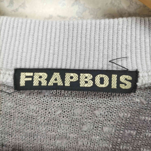 フラボア FRAPBOIS 異素材切替 クルーネックスウェット レディース JPN:1