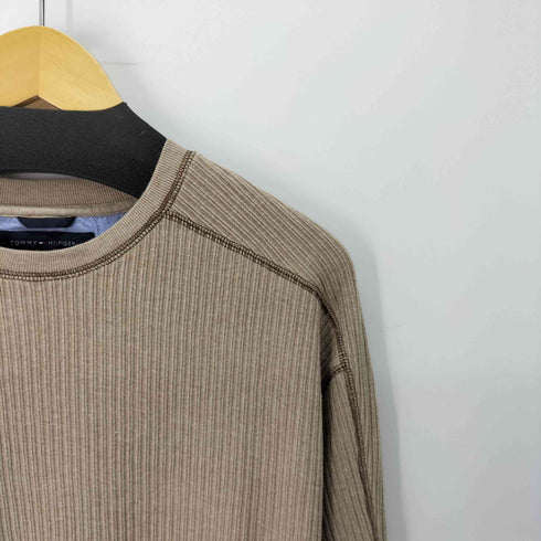 トミーヒルフィガー TOMMY HILFIGER リブニット メンズ import:XL