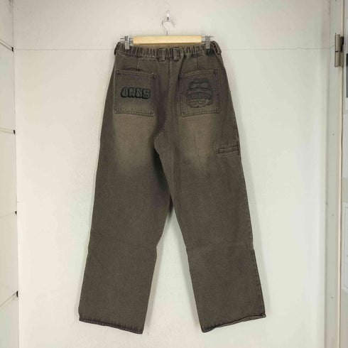 OWNS 刺繍ロゴ ワイド デニムパンツ street メンズ