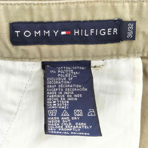 トミーヒルフィガー TOMMY HILFIGER ワイドチノパンツ メンズ 36inch