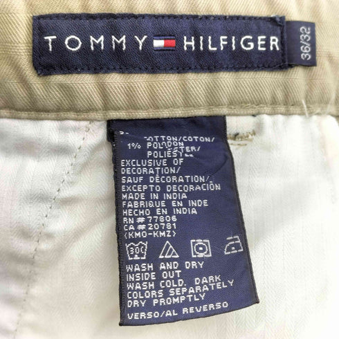 トミーヒルフィガー TOMMY HILFIGER ワイドチノパンツ メンズ 36inch