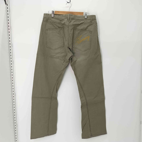 トミーヒルフィガー TOMMY HILFIGER チェーンステッチ 立体裁断 フレアパンツ メンズ XL