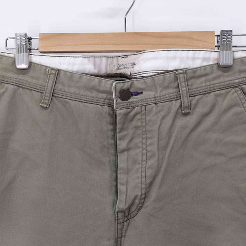 トミーヒルフィガー TOMMY HILFIGER チェーンステッチ 立体裁断 フレアパンツ メンズ XL