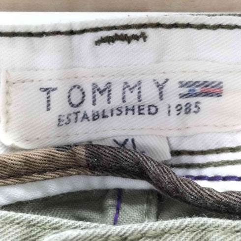 トミーヒルフィガー TOMMY HILFIGER チェーンステッチ 立体裁断 フレアパンツ メンズ XL