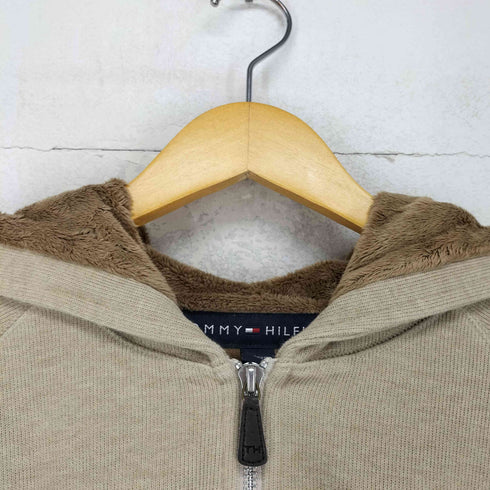 トミーヒルフィガー TOMMY HILFIGER 裏ボア ジップアップパーカー メンズ import:XL