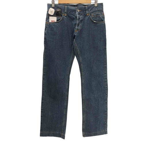ドルチェアンドガッバーナ DOLCE&GABBANA MADE IN ITALY イタリア製 16CLASSIC ロゴプレート 6ポケット ストレート デニム パンツ メンズ 48