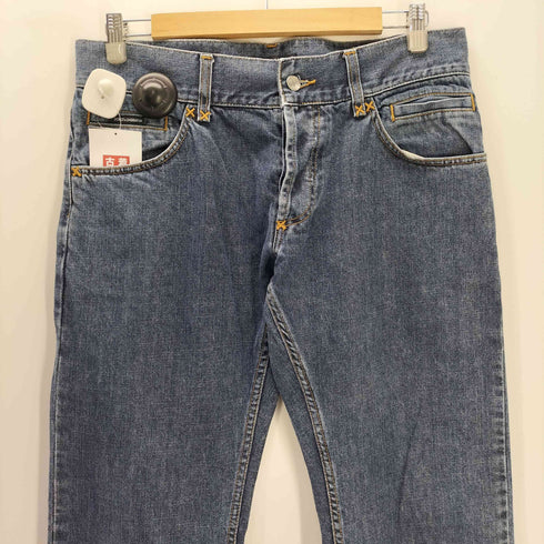 ドルチェアンドガッバーナ DOLCE&GABBANA MADE IN ITALY イタリア製 16CLASSIC ロゴプレート 6ポケット ストレート デニム パンツ メンズ 48