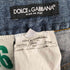 ドルチェアンドガッバーナ DOLCE&GABBANA MADE IN ITALY イタリア製 16CLASSIC ロゴプレート 6ポケット ストレート デニム パンツ メンズ 48