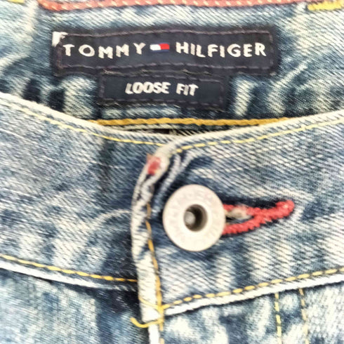 トミーヒルフィガー TOMMY HILFIGER ワイドテーパード デニムパンツ loose fit メンズ 34inch