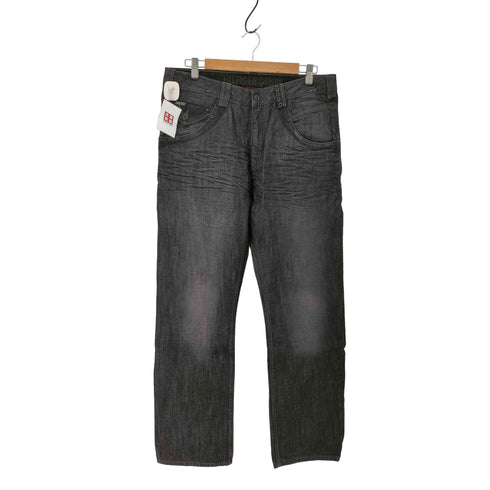トミーヒルフィガー TOMMY HILFIGER Y2K ダメージ しわ加工 デニムパンツ メンズ 34inch