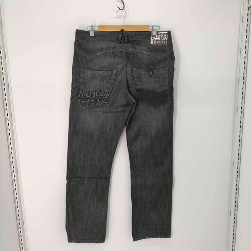 トミーヒルフィガー TOMMY HILFIGER Y2K ダメージ しわ加工 デニムパンツ メンズ 34inch