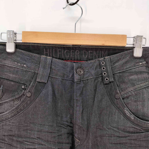 トミーヒルフィガー TOMMY HILFIGER Y2K ダメージ しわ加工 デニムパンツ メンズ 34inch