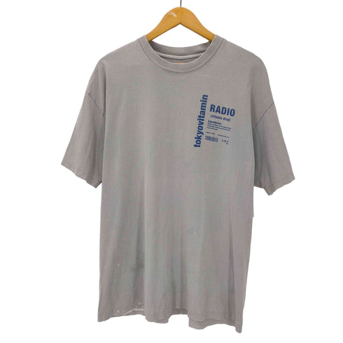Tokyovitamin RADIO HIPHOP レーベル 両面 グラフィック プリント S/S Tシャツ メンズ JPN:L