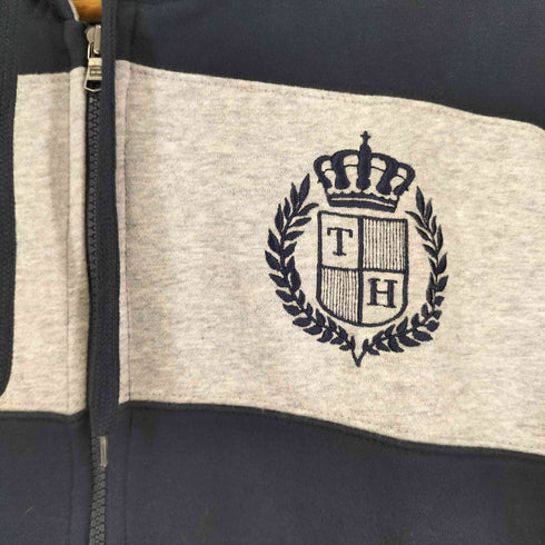トミーヒルフィガー TOMMY HILFIGER 裏地サーマル ボーダー ジップアップパ-カー メンズ import:L