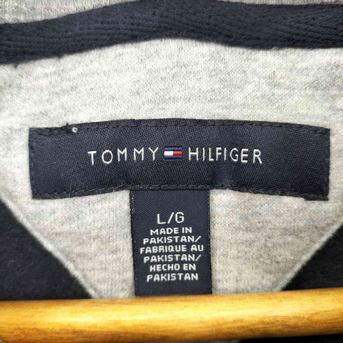 トミーヒルフィガー TOMMY HILFIGER 裏地サーマル ボーダー ジップアップパ-カー メンズ import:L