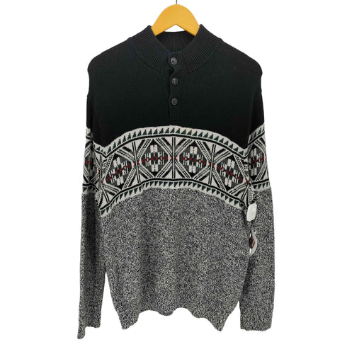チャップス CHAPS ノルディック 柄 プルオーバー ヘンリーネック ニット メンズ import:M