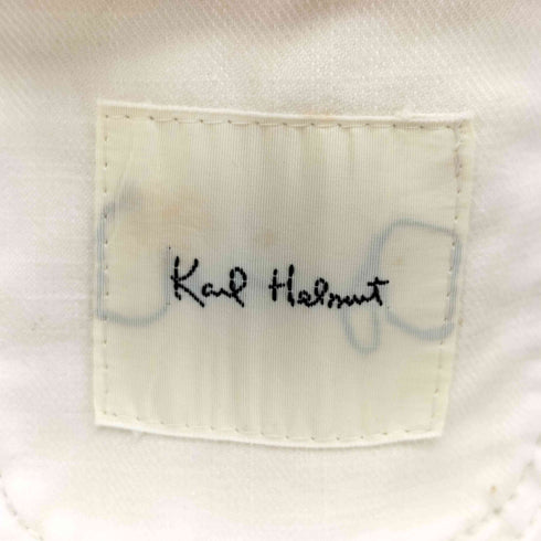 カールヘルム Karl Helmut ロゴ 刺繍 キナリ ツイル カバーオール メンズ