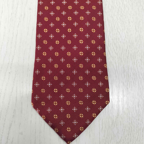 アクアスキュータム AQUASCUTUM 総柄 コットンネクタイ メンズ
