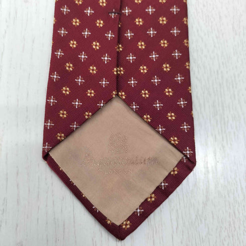 アクアスキュータム AQUASCUTUM 総柄 コットンネクタイ メンズ