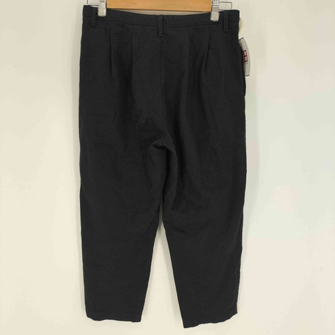 トリココムデギャルソン tricot COMME des GARCONS AD2010 2011SS 栗原たお ウール混 コットン 2タック ボタンフライ クロップド パンツ レディース JPN:M