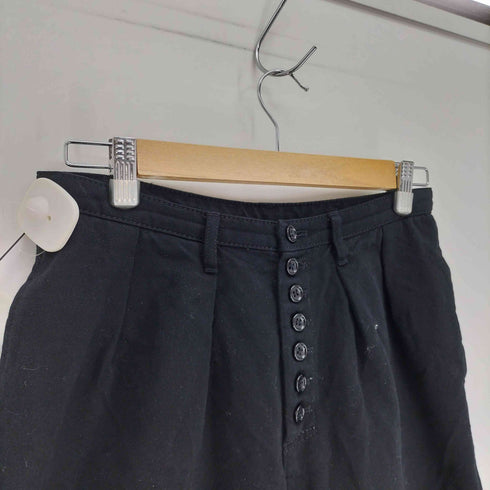 トリココムデギャルソン tricot COMME des GARCONS AD2010 2011SS 栗原たお ウール混 コットン 2タック ボタンフライ クロップド パンツ レディース JPN:M