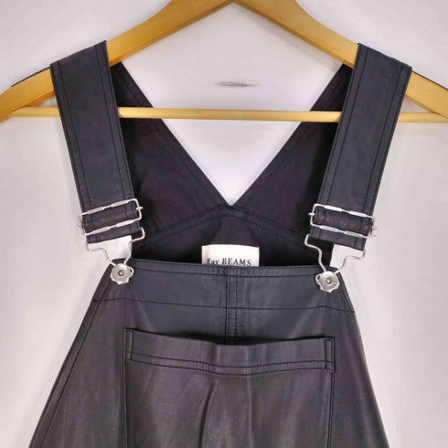 レイビームス Ray BEAMS フェイクレザー サロペット レディース