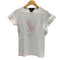 ラルフローレン RALPH LAUREN 90S USA製 ビックポニー フロッキー プリント S/S Tシャツ ピチT Y2K シングルステッチ レディース import:M