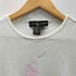 ラルフローレン RALPH LAUREN 90S USA製 ビックポニー フロッキー プリント S/S Tシャツ ピチT Y2K シングルステッチ レディース import:M