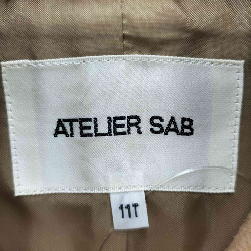 アトリエサブ ATELIER SAB カシミヤ混 比翼ジャケット レディース JPN:11号
